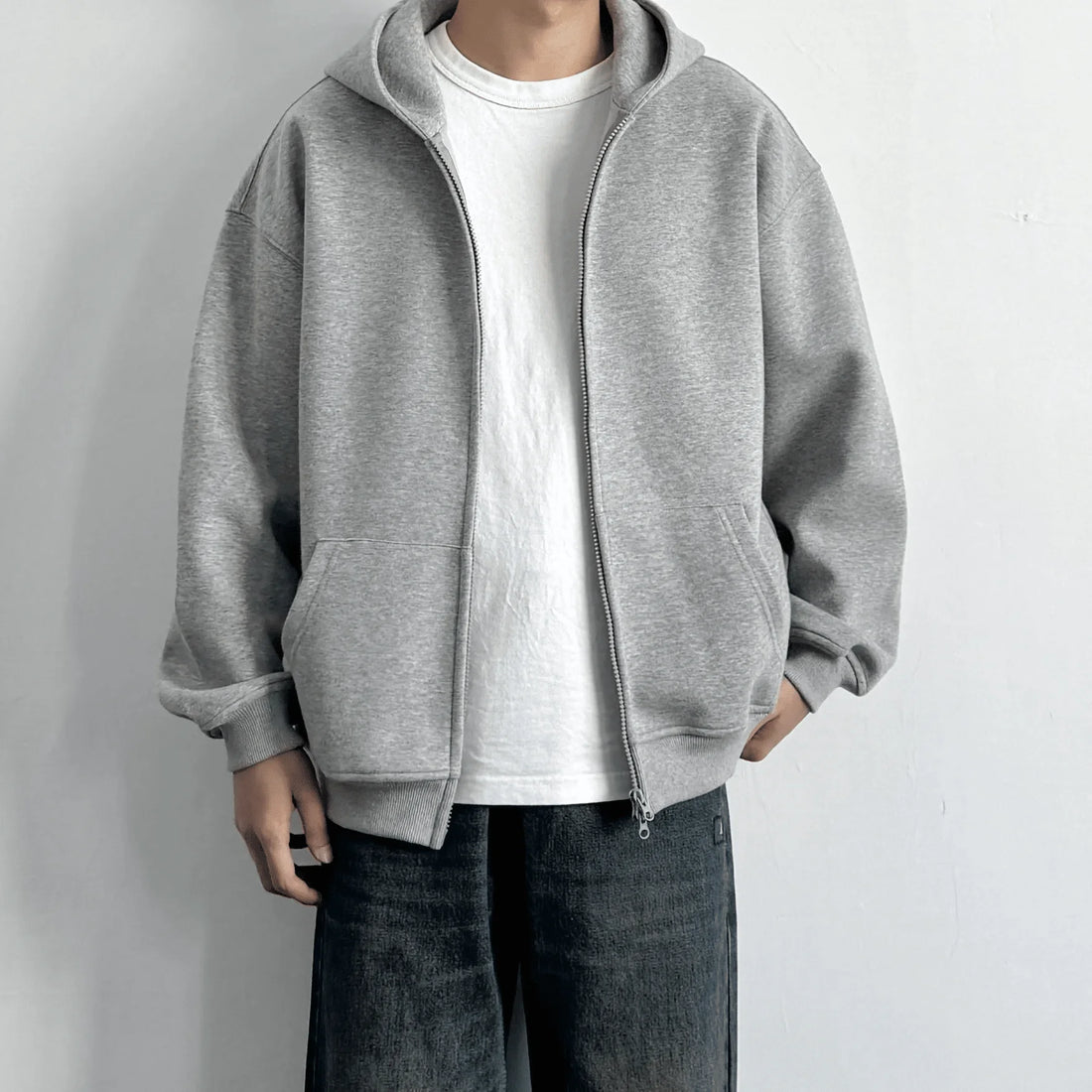 Men's and Women's Universal Warmth Trendy Zippered Hooded Sweatshirt - Fall/Winter Style - Men's - New Long-Sleeved Hooded Sport