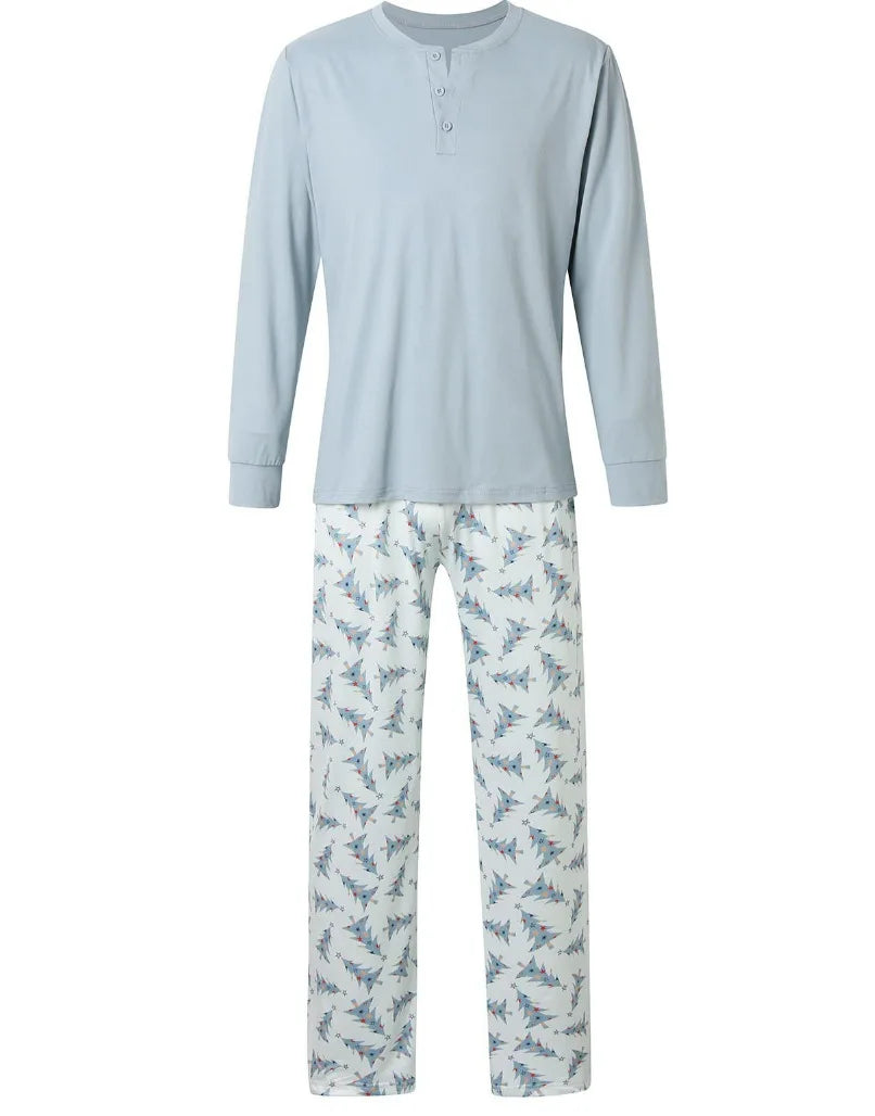 Holiday Outfits Pyjamas Christmas Tree Print Family Pajamas Set Adults Kids Matching Outfits Baby&Dog Romper 2 Pcs Suit Homewear