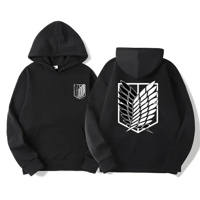 Japan Anime Attack on Titan Men Hoodies Spring Autumn Hip Hop Casual Pullover Top Hoodie Fashion Sweatshirts Jogging Sportswear