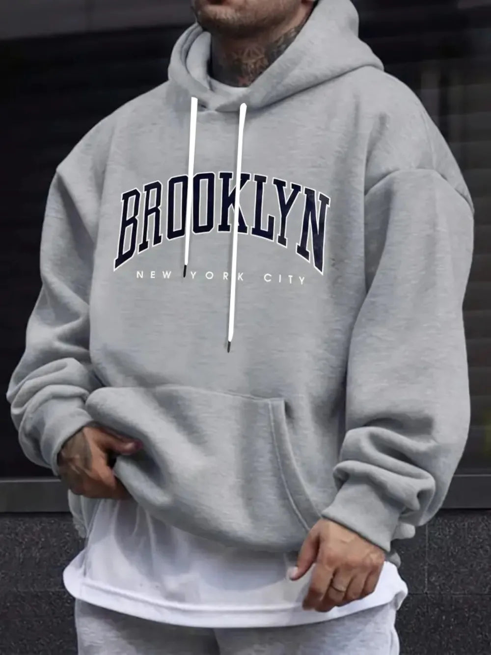 Hot selling new men's autumn fashion letter print comfortable and soft hoodie outdoor urban sports casual wear