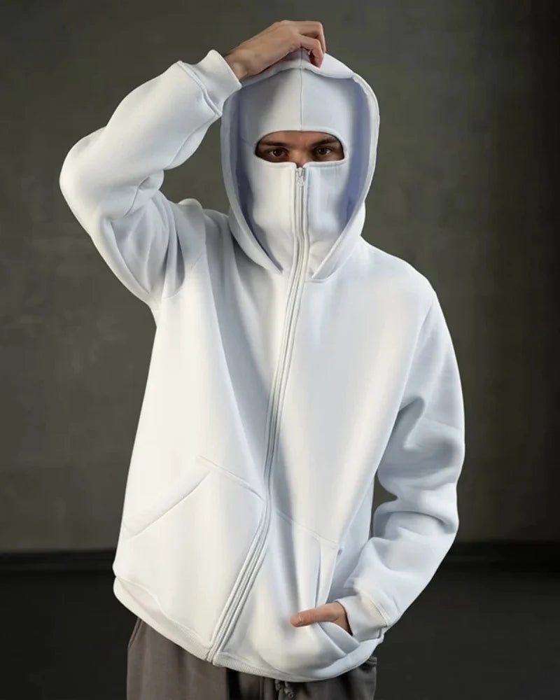 Ins Trendy Brand Double Hat Hooded Hoodie Jacket 2025 Spring/Autumn New Style Men's and Women's Same Style Loose Zipper Couple
