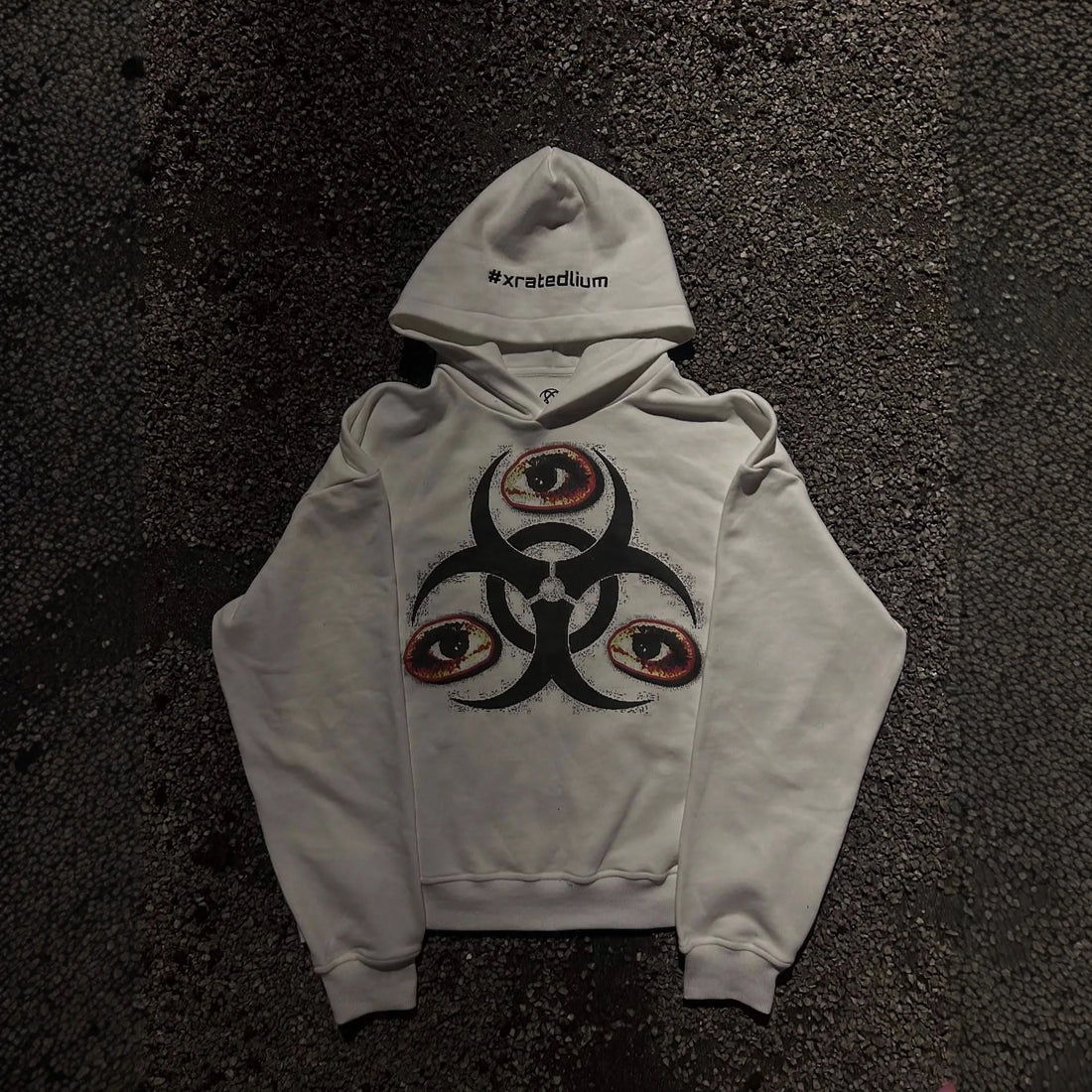 2026 Fall Winter New Trendsetters Must Have Dark Quirky Printed Hooded Sweatshirt Unisex Street Style Casual Hoodie Top