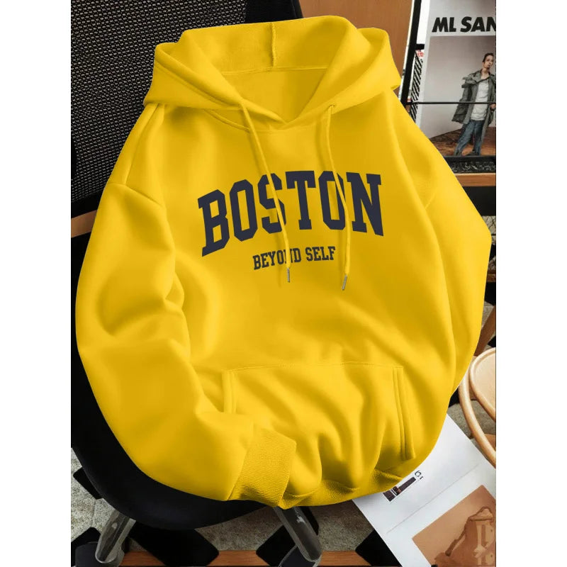 2026 New Men's Loose Hoodie Thin Spring Autumn Versatile Casual No Pilling Fade Resistant