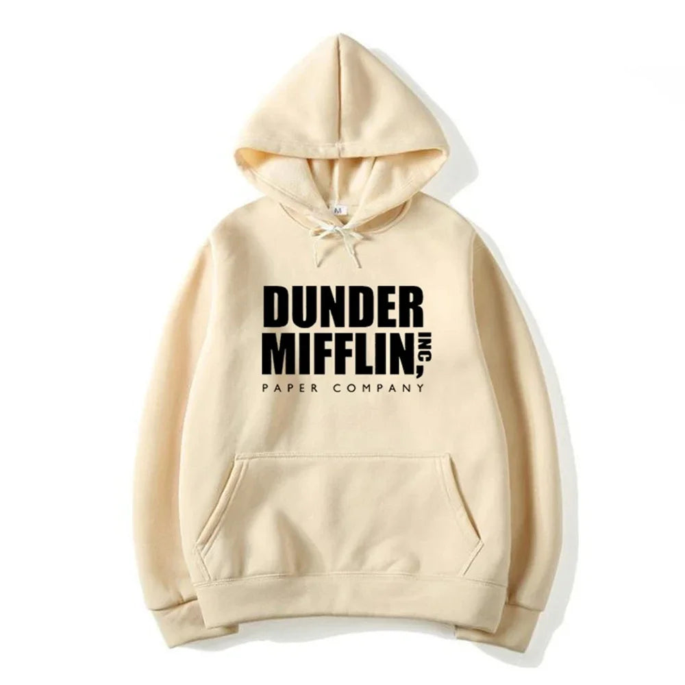 The Office Dunder Mufflin INC Paper Hoodie Dwight Schrute Sweatshirt Soft Comfortable Men Women Casual Pullover Hooded Sweater