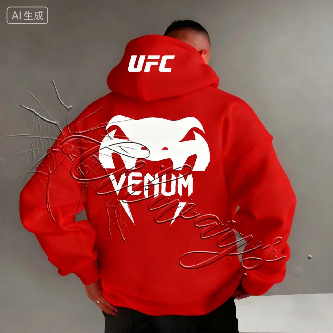 2026 New Design UFC MMA Men's and Women's Sports Fitness Fighting Training Hoodie Fashionable Retro Casual Boxing Jujutsu Hoodie