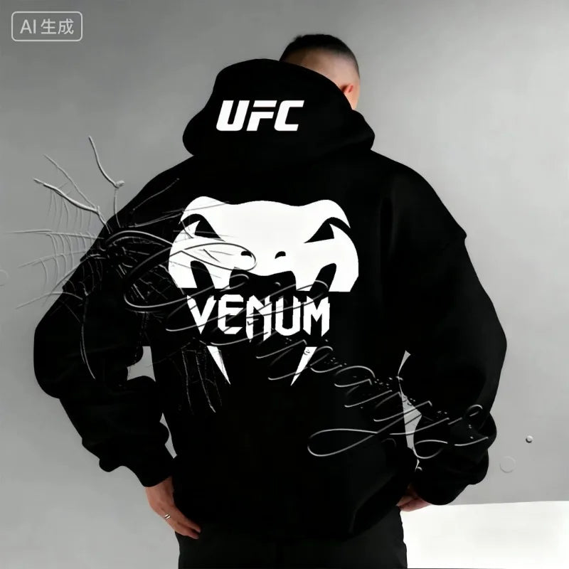 2026 New Design UFC MMA Men's and Women's Sports Fitness Fighting Training Hoodie Fashionable Retro Casual Boxing Jujutsu Hoodie