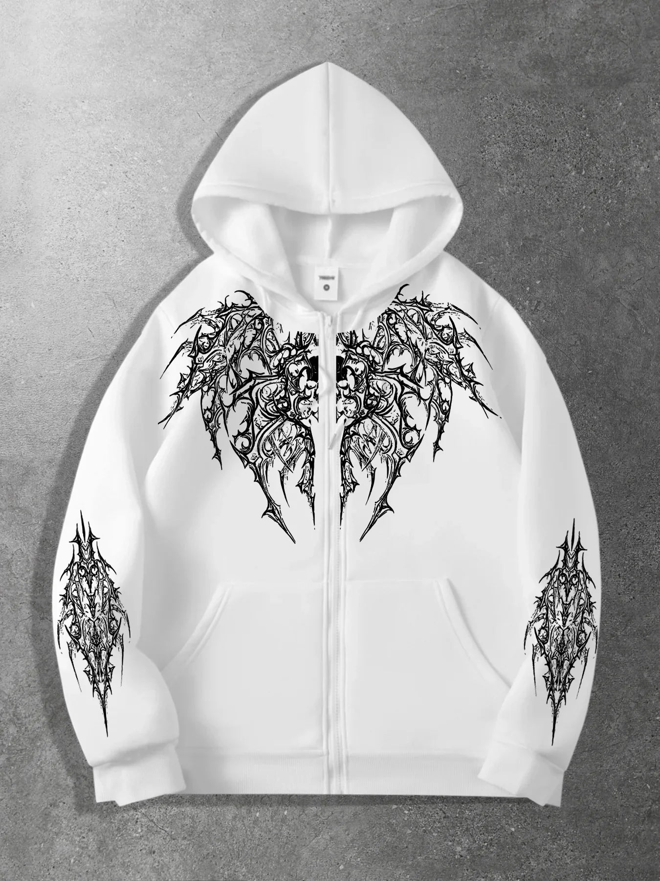 New unisex original print zip-up hoodies stylish streetwear style ideal for casual occasions and perfect for school attire