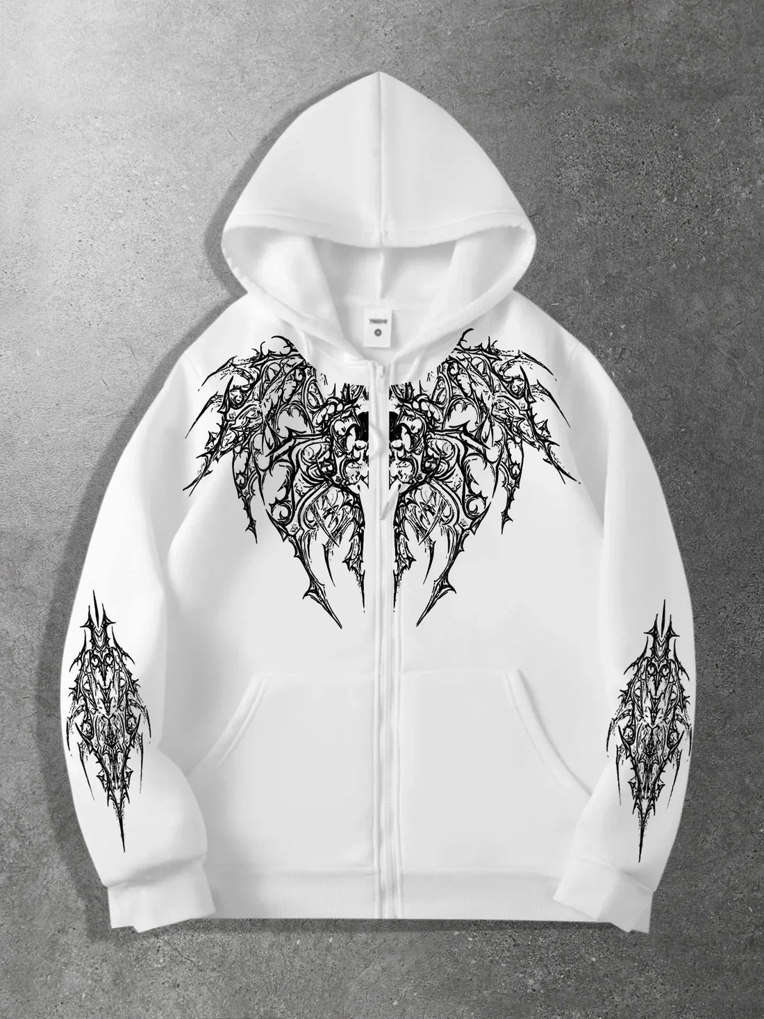 New unisex original print zip-up hoodies stylish streetwear style ideal for casual occasions and perfect for school attire