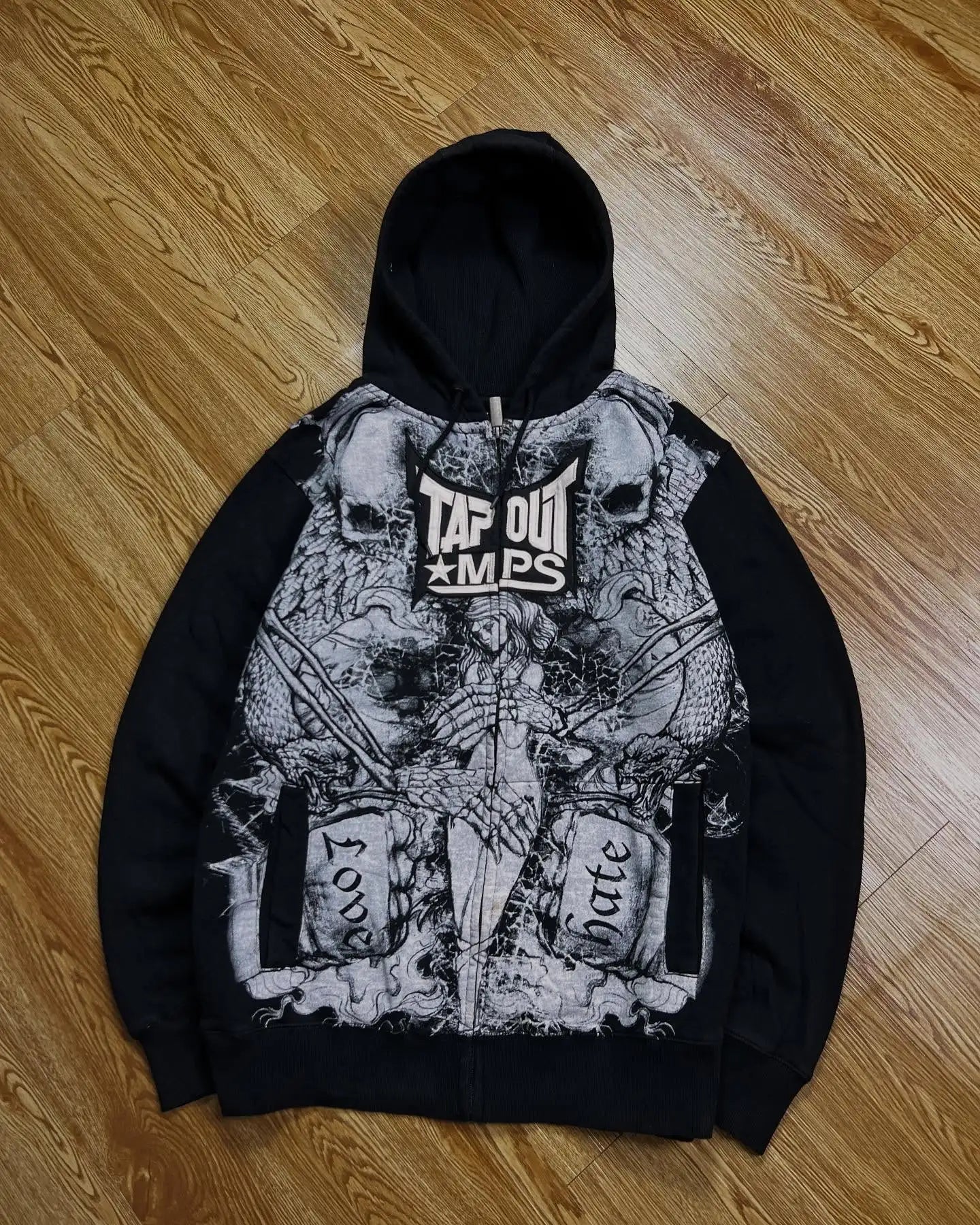 Explosions Y2K Hooded sweater Men American Retro Hip-Hop Street Graffiti Unisex Zipper Hoodie Fashion Printed Pattern Sweatshirt