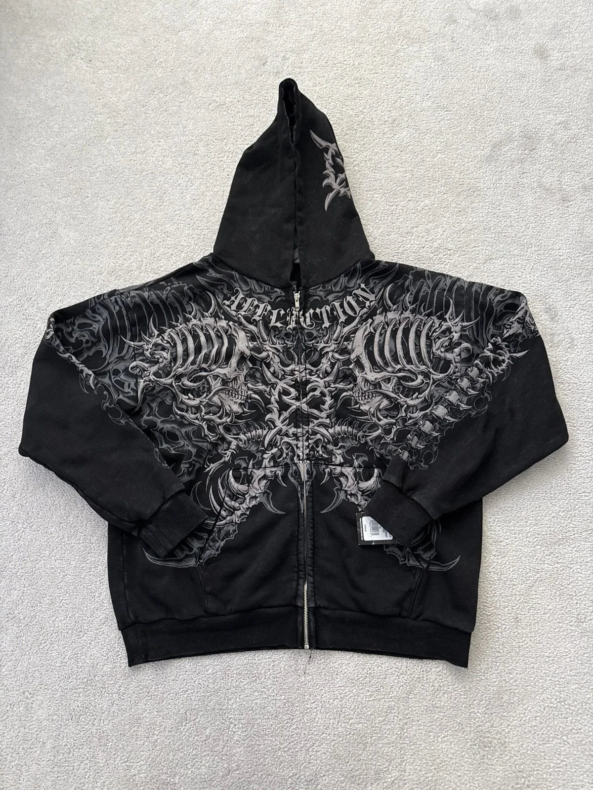 Explosions Y2K Hooded sweater Men American Retro Hip-Hop Street Graffiti Unisex Zipper Hoodie Fashion Printed Pattern Sweatshirt