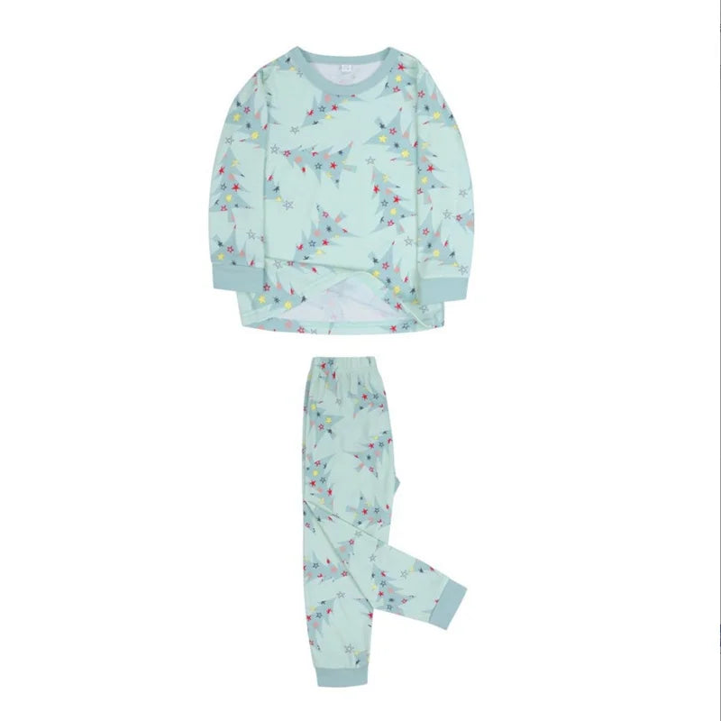 Xmas Family Look Pyjamas Sets Spring Print Pajamas Suits Autumn Mom Daughter Dad Son Matching Outfits Christmas Casual Sleepwear
