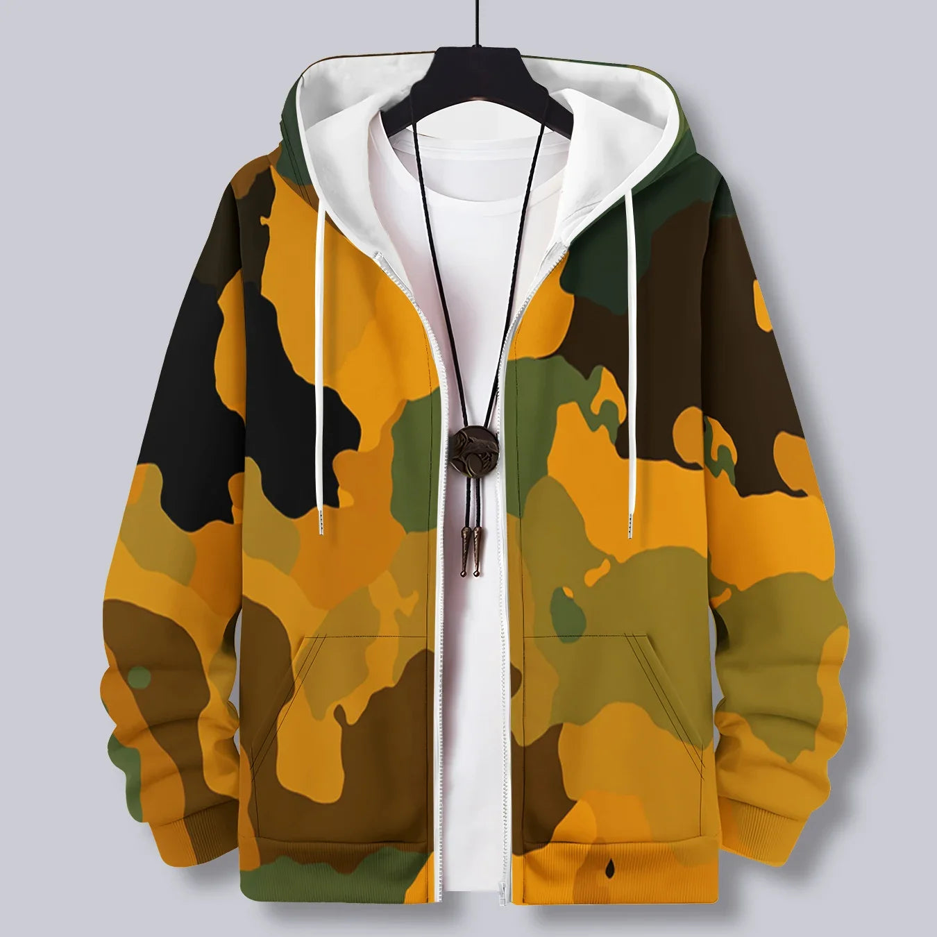 Camouflage 3d Print Zipper Hoodies Sweatshirts Men Women Unisex Hooded Oversized Hoodie Zip Up Sweatshirts Tracksuits