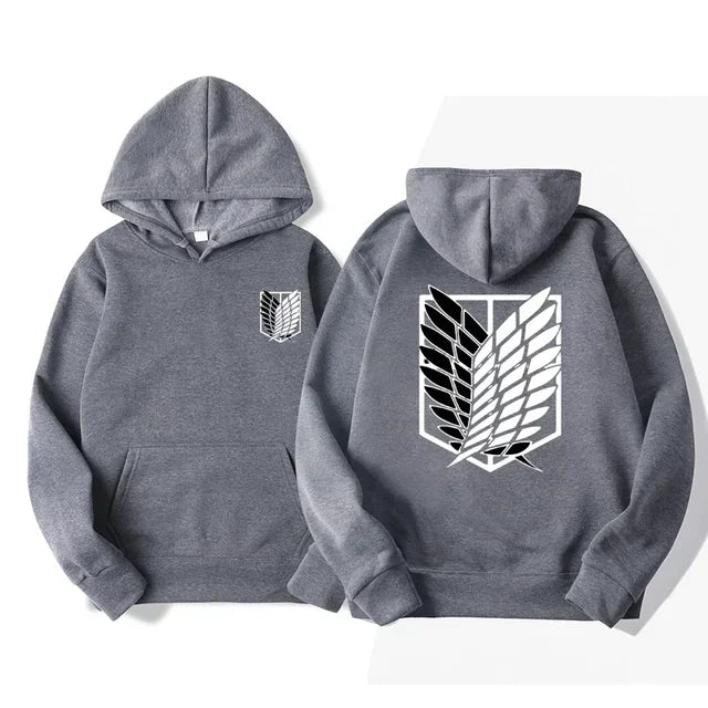 Japan Anime Attack on Titan Men Hoodies Spring Autumn Hip Hop Casual Pullover Top Hoodie Fashion Sweatshirts Jogging Sportswear