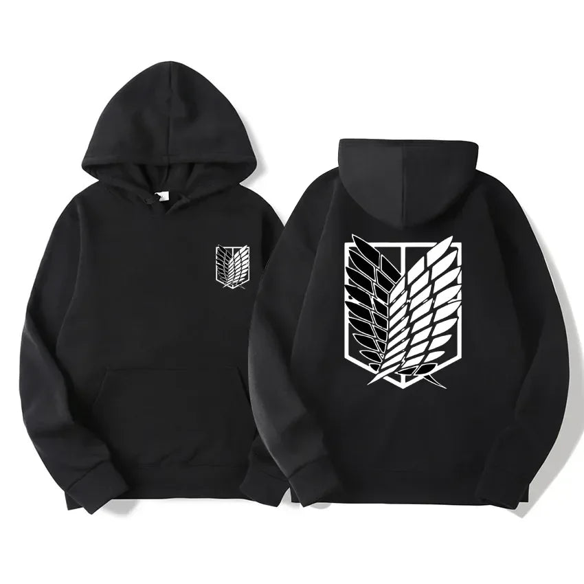 Japan Anime Attack on Titan Men Hoodies Spring Autumn Hip Hop Casual Pullover Top Hoodie Fashion Sweatshirts Jogging Sportswear