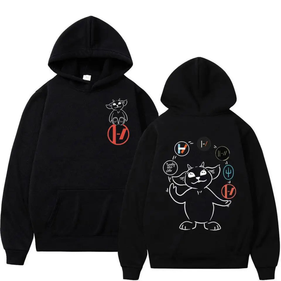 No. 21 Pilot Printed Men's Hoodie Printed Hip-Hop Retro Rock Sports Fashion Men's Sweater Autumn and Winter Adult New Tops