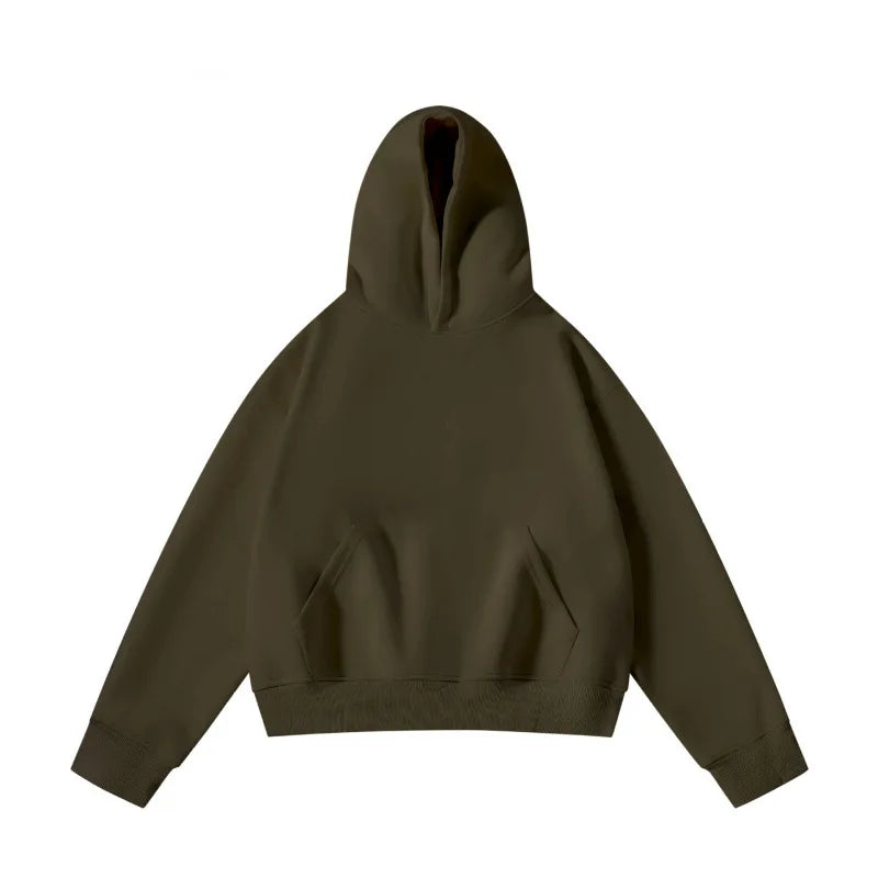 New Arrival Spring & Autumn Short Couple Hoodies for Men and Women - High Weight Pullover Hoodie B255-FW228