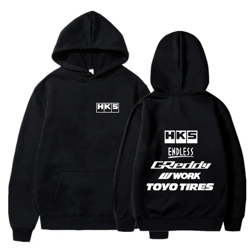 2026 Men Fashion Cool Hoodie Japan JDM Modified Car HKS ENDLESS Hoody Men Women Vintage Casual Sweatshirt Long Sleeve Pullovers