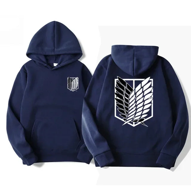 Japan Anime Attack on Titan Men Hoodies Spring Autumn Hip Hop Casual Pullover Top Hoodie Fashion Sweatshirts Jogging Sportswear
