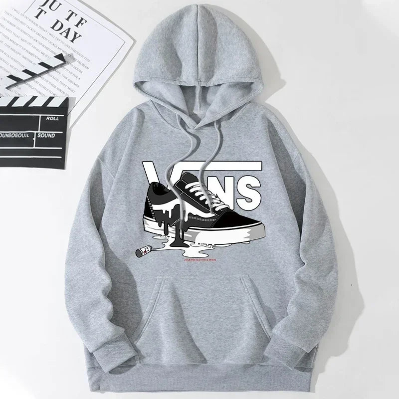 2025 New Hip Hop Clothes Print Hoodie Men Long Sleeve Fleece Sweatshirt Vintage Rock Band Streetwear