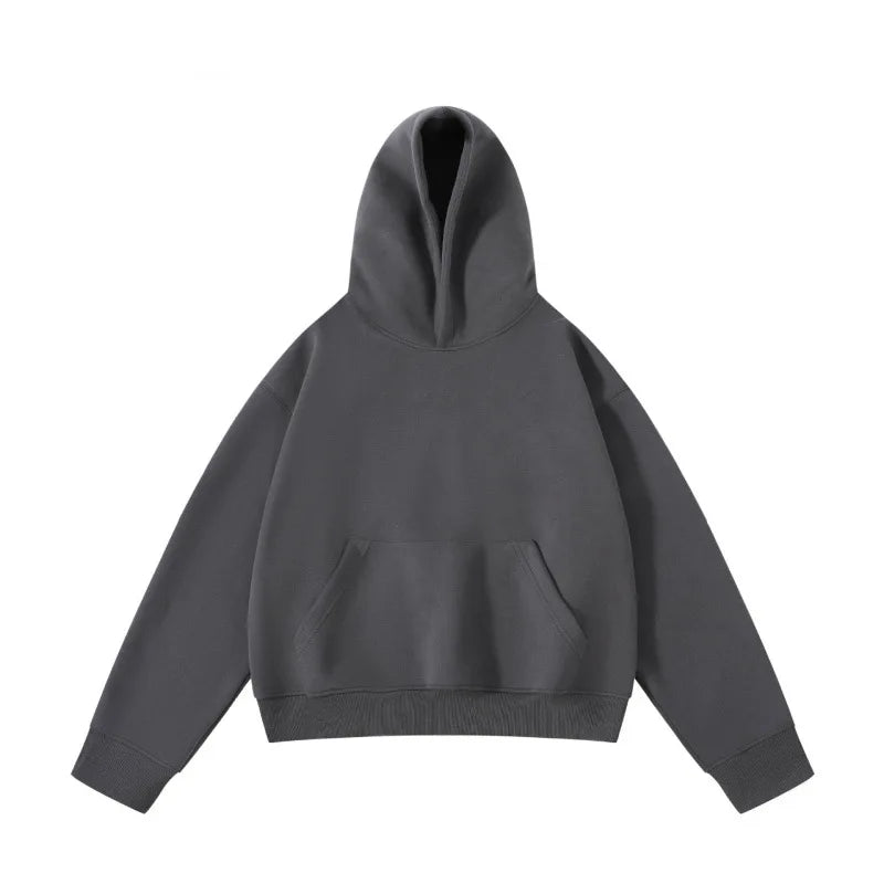 New Arrival Spring & Autumn Short Couple Hoodies for Men and Women - High Weight Pullover Hoodie B255-FW228