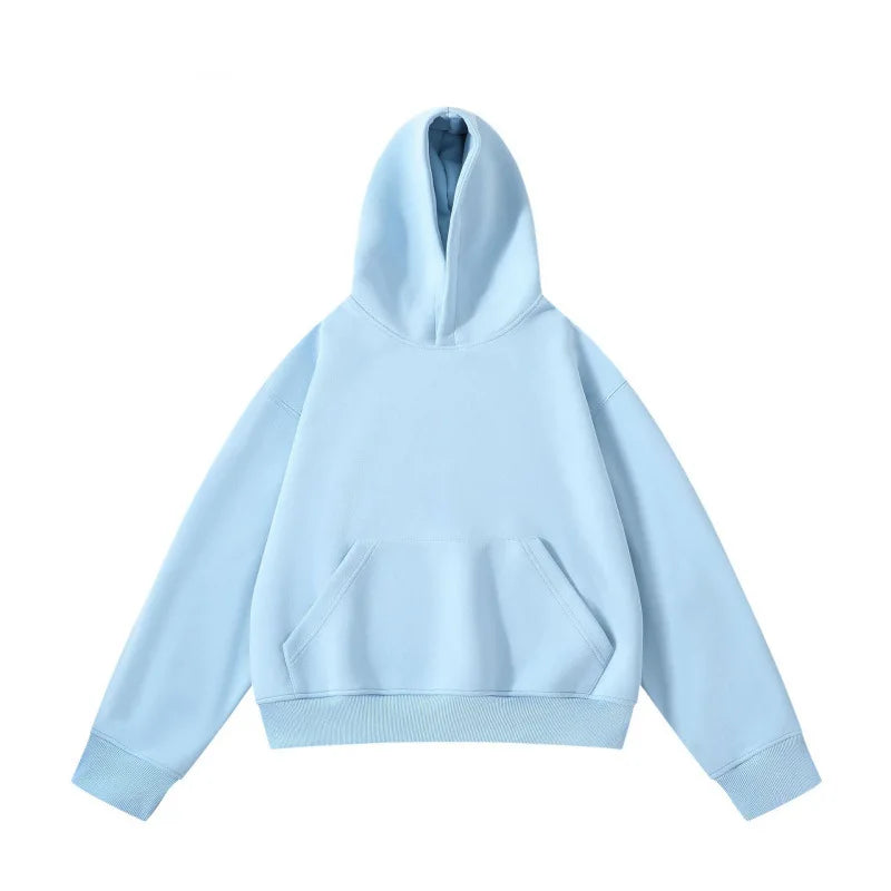 New Arrival Spring & Autumn Short Couple Hoodies for Men and Women - High Weight Pullover Hoodie B255-FW228
