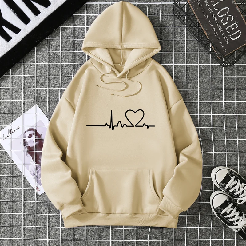 2025 Winter New Women's Hoodie High Street Unisex style Double Pockets Sweatshirts Outerwear Plus-Size Women's Clothing CYXX247