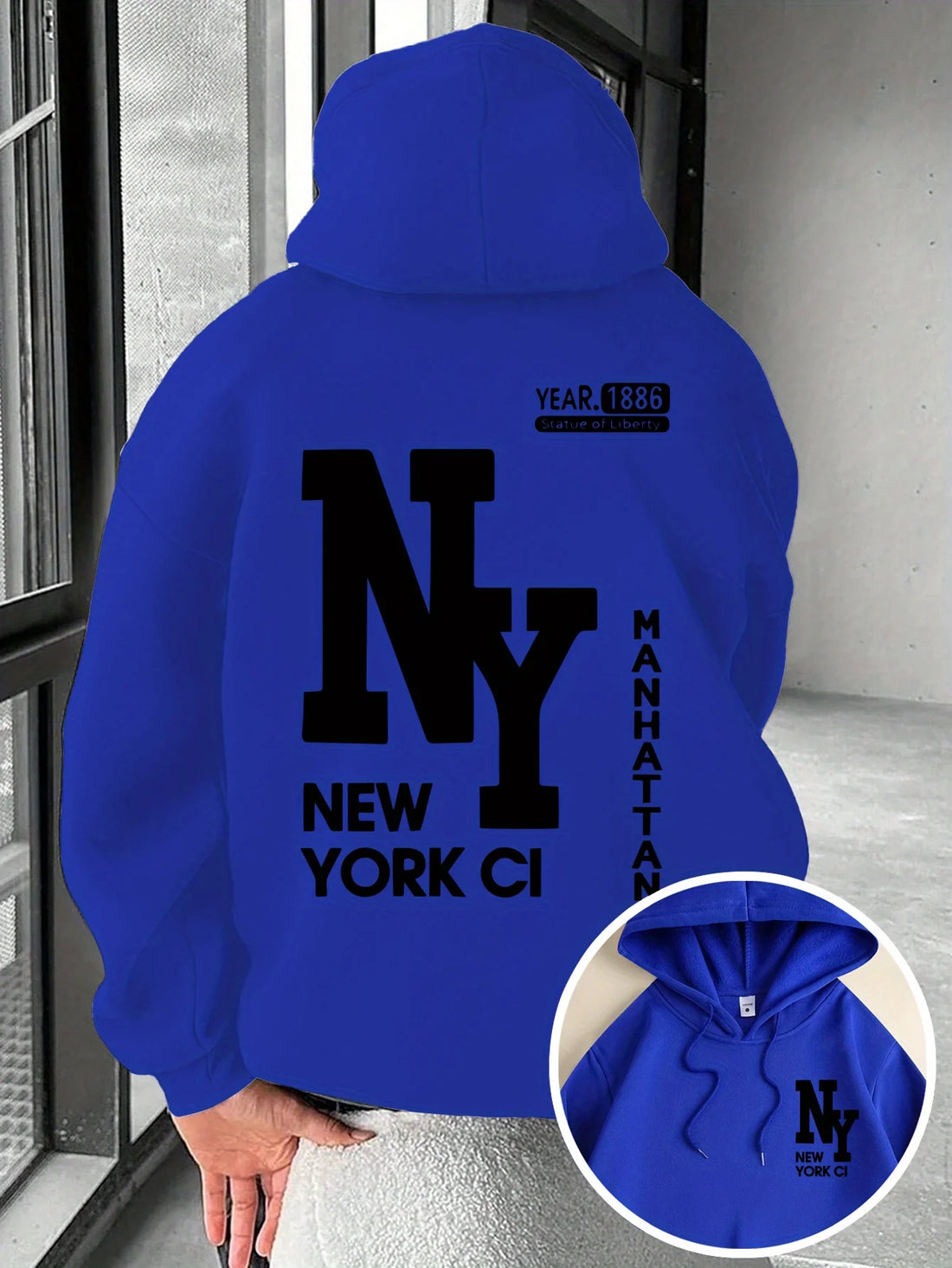 New Men's Autumn Fashion Letter Printed Soft and Comfortable Hoodie Outdoor Street Style Clothing