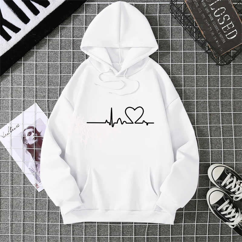 2025 Winter New Women's Hoodie High Street Unisex style Double Pockets Sweatshirts Outerwear Plus-Size Women's Clothing CYXX247