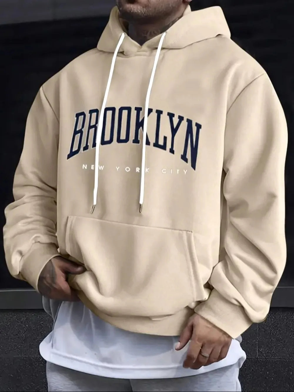 Hot selling new men's autumn fashion letter print comfortable and soft hoodie outdoor urban sports casual wear