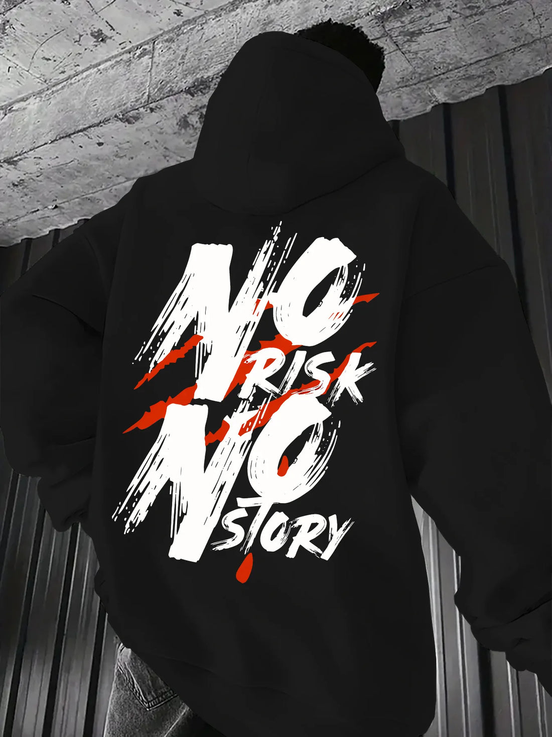 Men's Hoodie with Unique Letter Print, Autumn and Winter Outdoor Long-Sleeved Hoodie, Comfortable, Casual and Stylish.