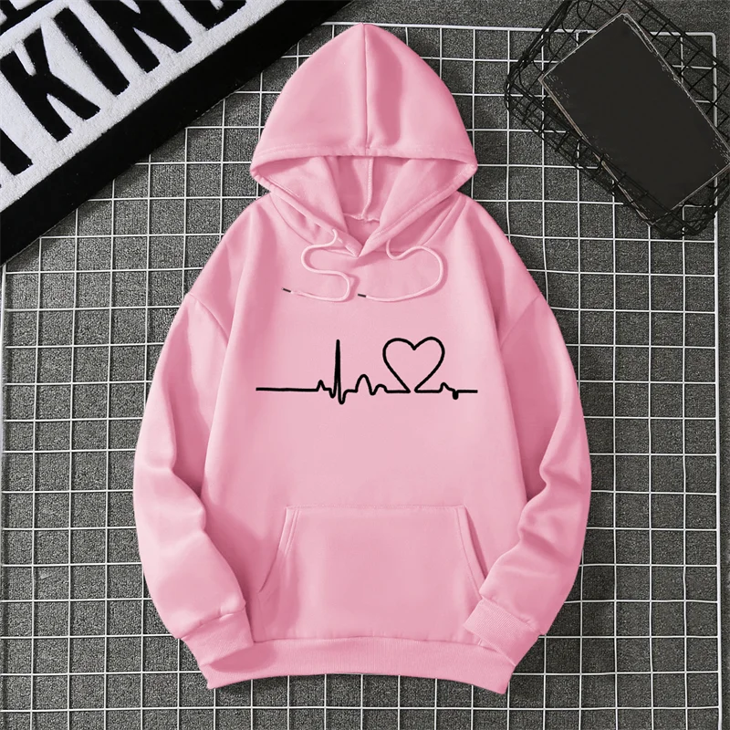 2025 Winter New Women's Hoodie High Street Unisex style Double Pockets Sweatshirts Outerwear Plus-Size Women's Clothing CYXX247