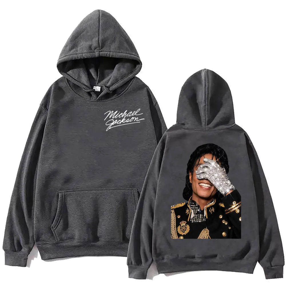 90's Classics Michael Jackson Hoodie Gothic Fashion Vintage Hooded Sweatshirts Men Women Punk Clothing Rock Pullovers Streetwear