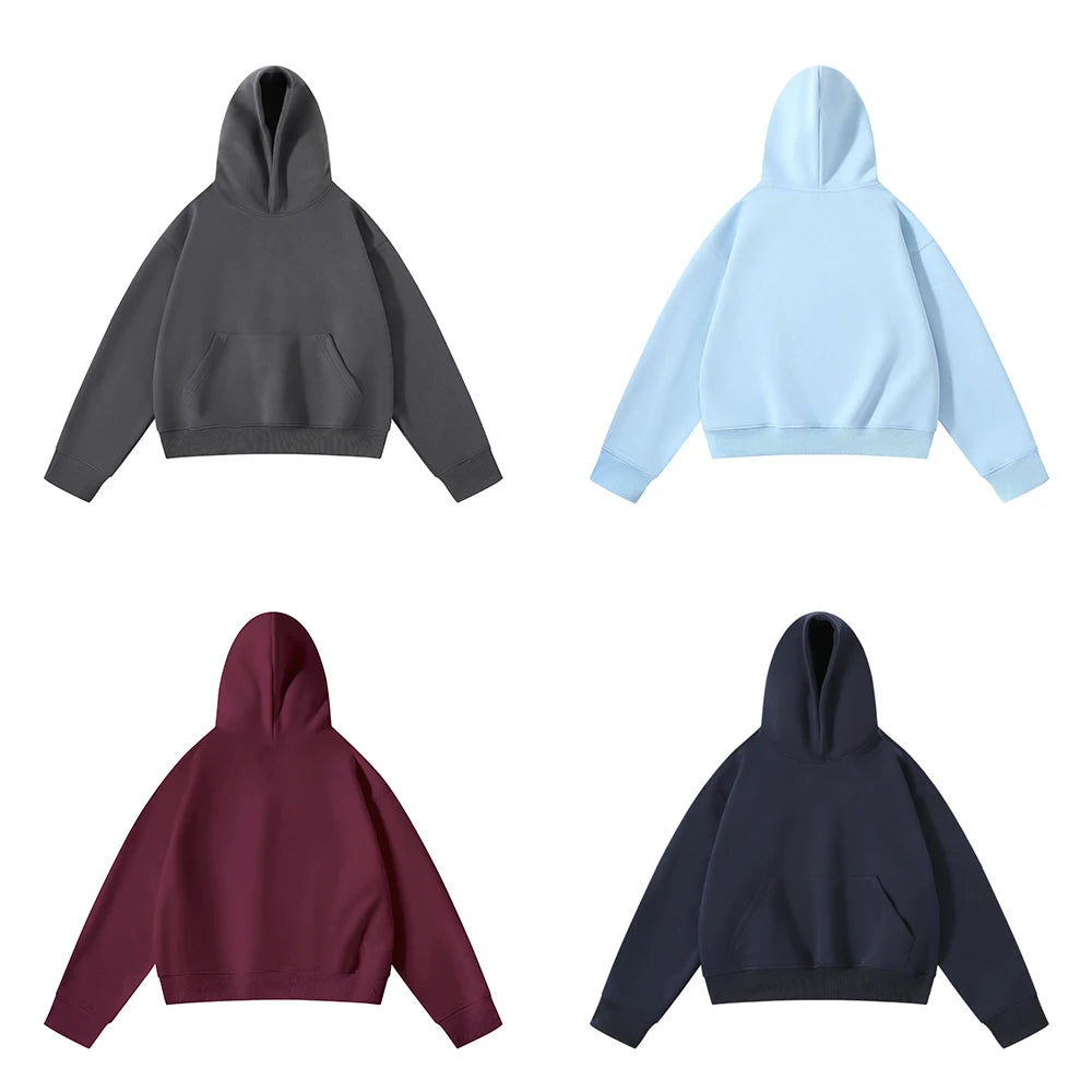 New Arrival Spring & Autumn Short Couple Hoodies for Men and Women - High Weight Pullover Hoodie B255-FW228