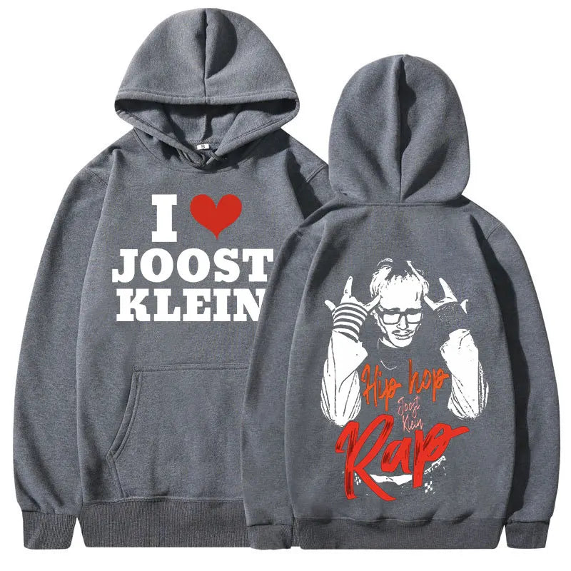 I Love Joost Klein Europapa Hoodies Men/Women Clothing Fashion Harajuku Hip Hop Sweatshirts Autumn Winter Fleece Warm Pullovers