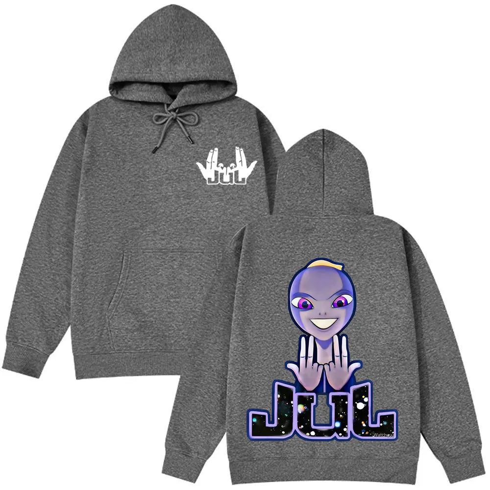 Jul French Rapper Album Merch Hoodie Men woman Loose Clothing Hip-hop Sweatshirt Long sleeves Unisex Fashion Design Pullover
