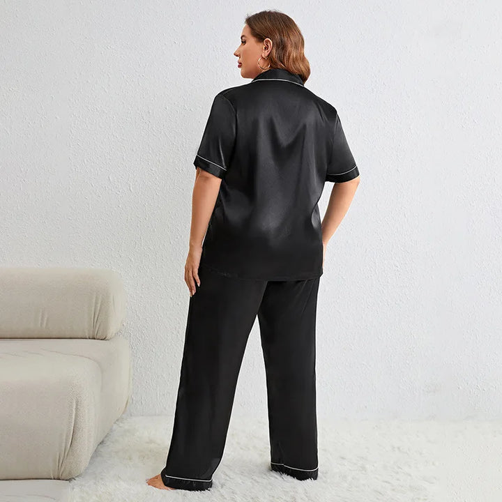 Plus Size Pajama Women Sleepwear Pajama Sets Summer Large Size Pajamas Casual Pajama Set Sexy Comfortable Ladies Loungewear