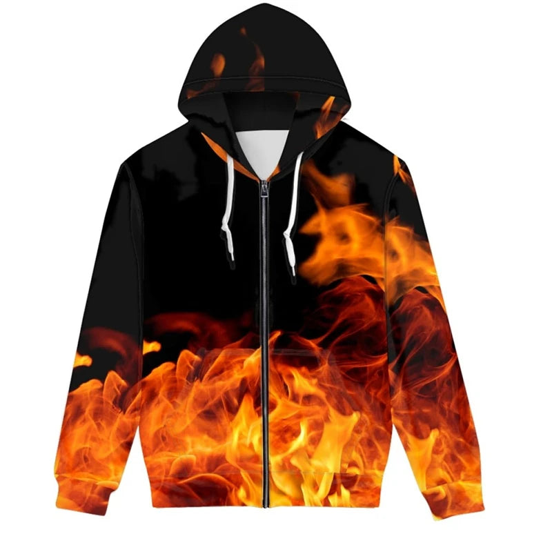 Graffiti Tie Dye 3d Graphic Zipper Hoodies Sweatshirts Men Women Unisex Oversized Hoodie Kids Zip Up Streetwear Tracksuits Tops