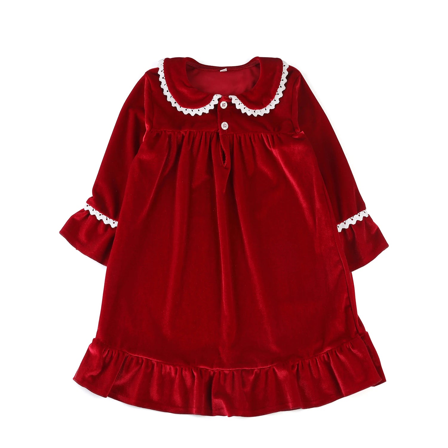 Mudbala Baby Boys Red Velvet Christmas Pyjamas Family Classic Luxury Toddler Girls Sibling Matching Kids Pajamas Set