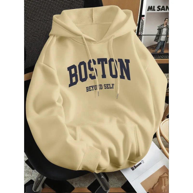 2026 New Men's Loose Hoodie Thin Spring Autumn Versatile Casual No Pilling Fade Resistant