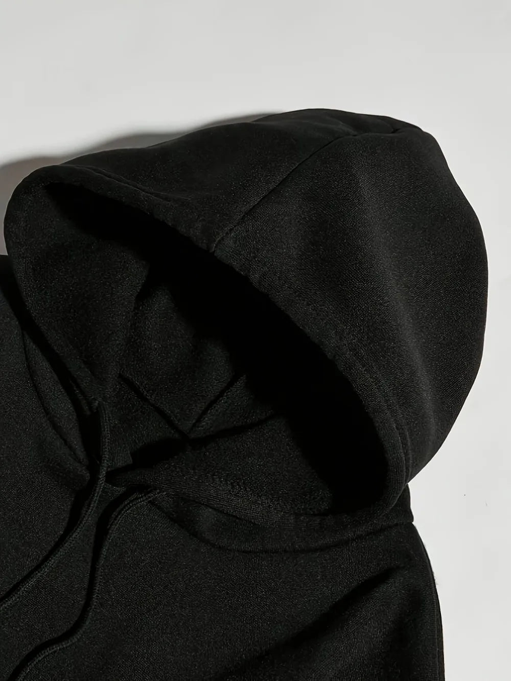 Fashionable men's autumn Gothic letter printed micro elastic comfortable hooded sweatshirt outdoor urban high street clothing
