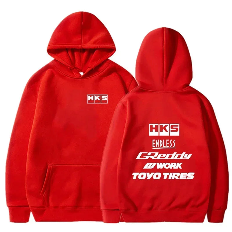 2026 Men Fashion Cool Hoodie Japan JDM Modified Car HKS ENDLESS Hoody Men Women Vintage Casual Sweatshirt Long Sleeve Pullovers