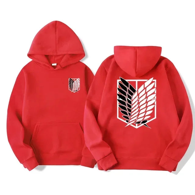 Japan Anime Attack on Titan Men Hoodies Spring Autumn Hip Hop Casual Pullover Top Hoodie Fashion Sweatshirts Jogging Sportswear