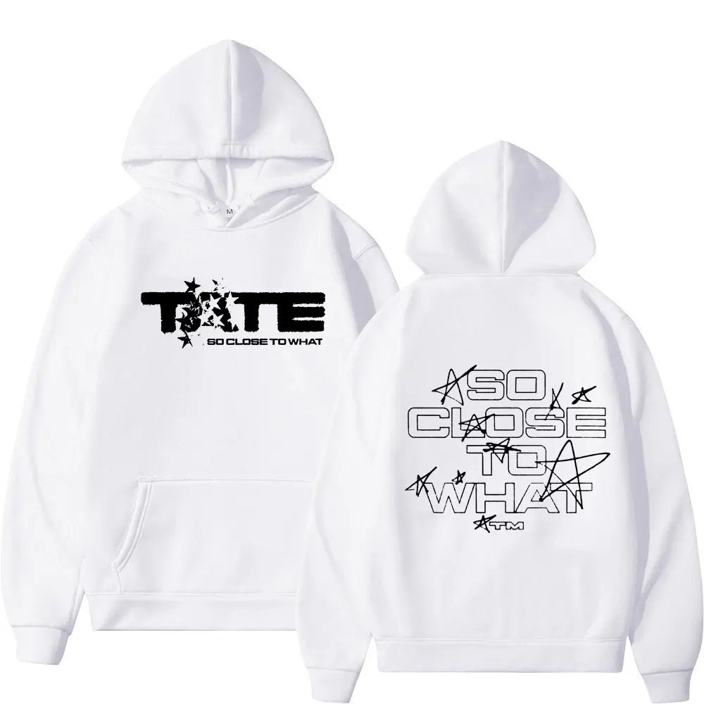 Men Women Clothing Long Sleeve Hooded Sweatshirts Tate McRae So Close To What Album Hoodies Fleece Vintage Oversized Pullovers