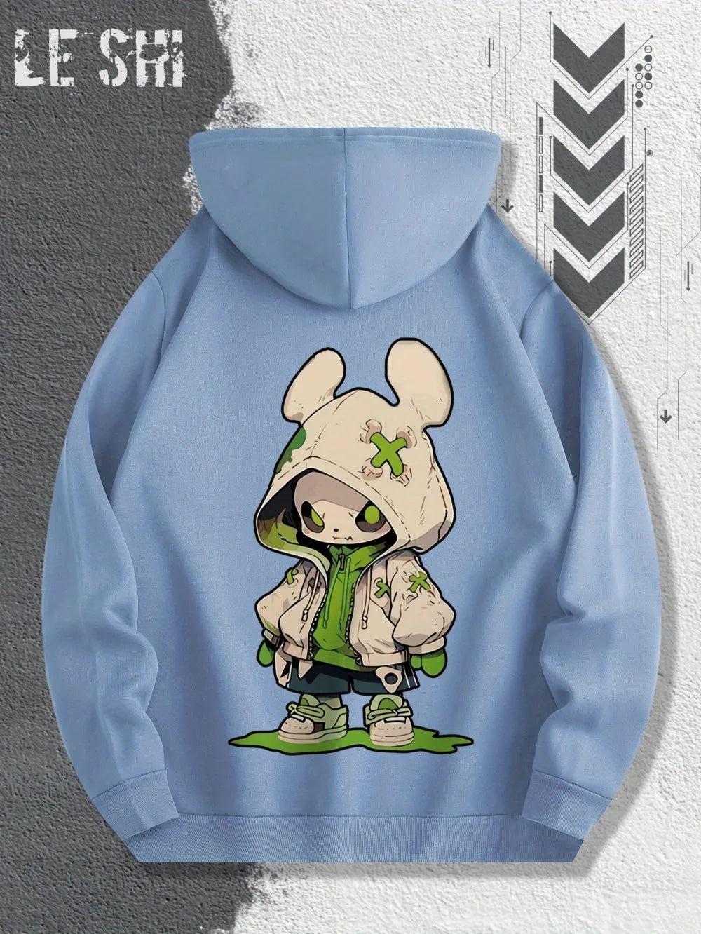 2025 Hot Selling Autumn Men's Trendy Cartoon Character Printed Soft and Comfortable Hoodie Outdoor Urban Street Style Clothing