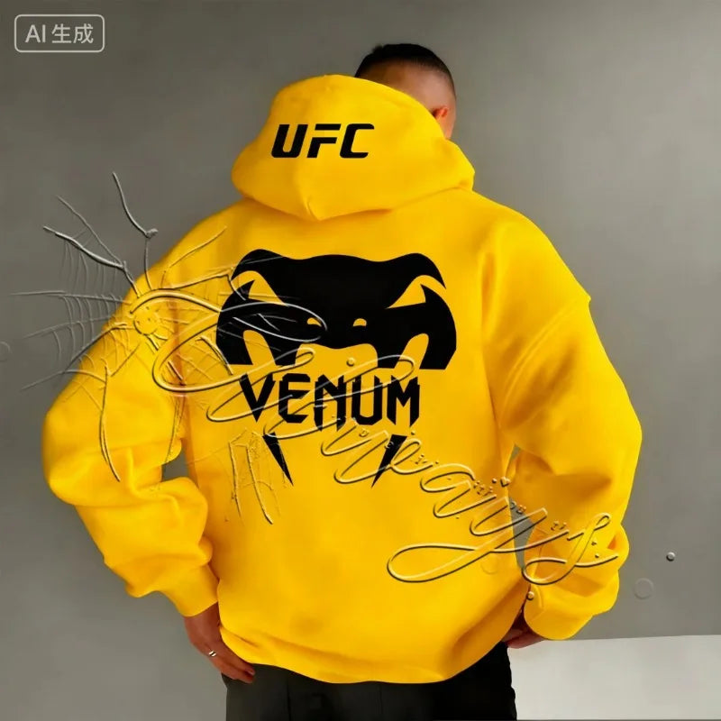 2026 New Design UFC MMA Men's and Women's Sports Fitness Fighting Training Hoodie Fashionable Retro Casual Boxing Jujutsu Hoodie