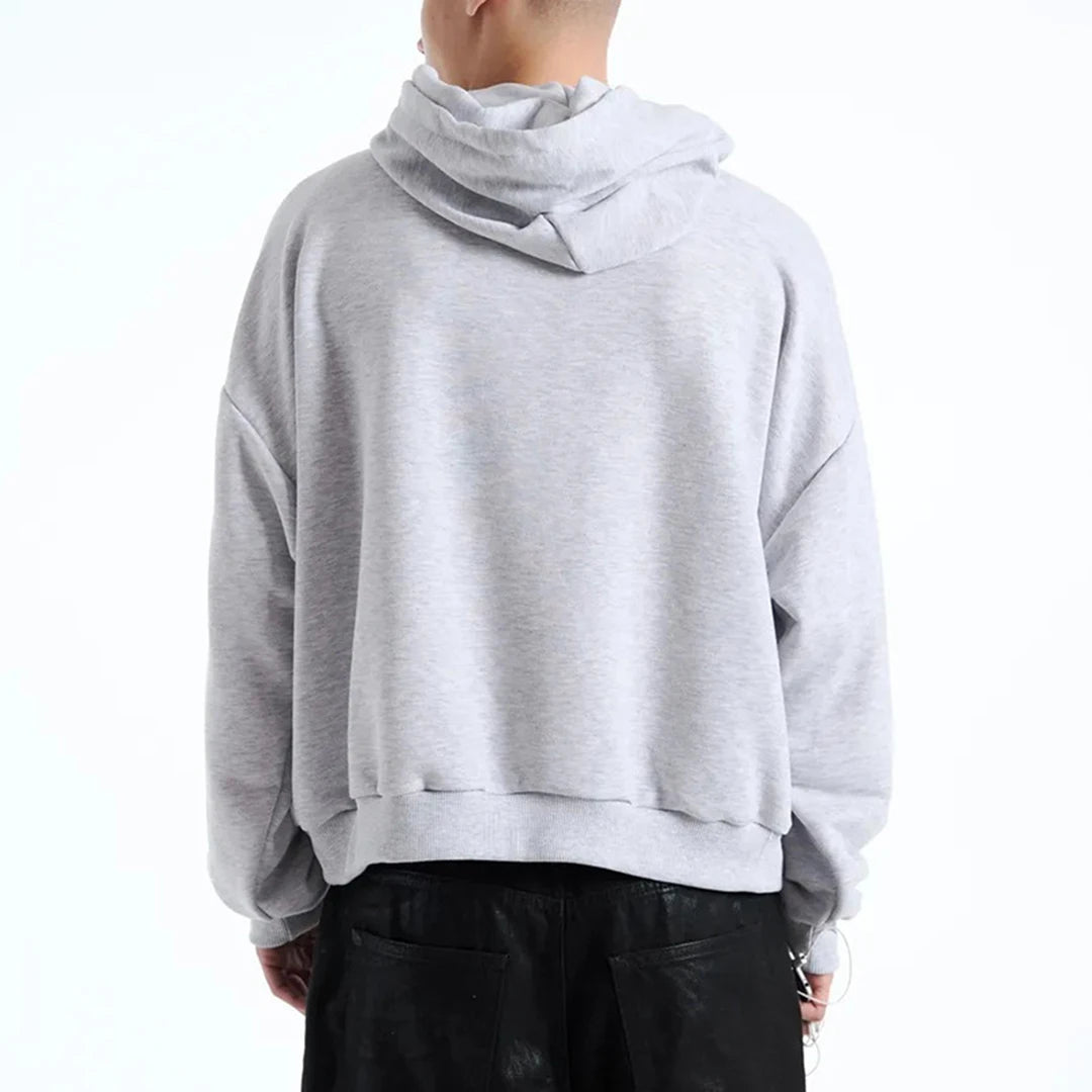 2026 new men's and women's retro streetwear hoodie with geometric print long sleeved pullover sweatshirt