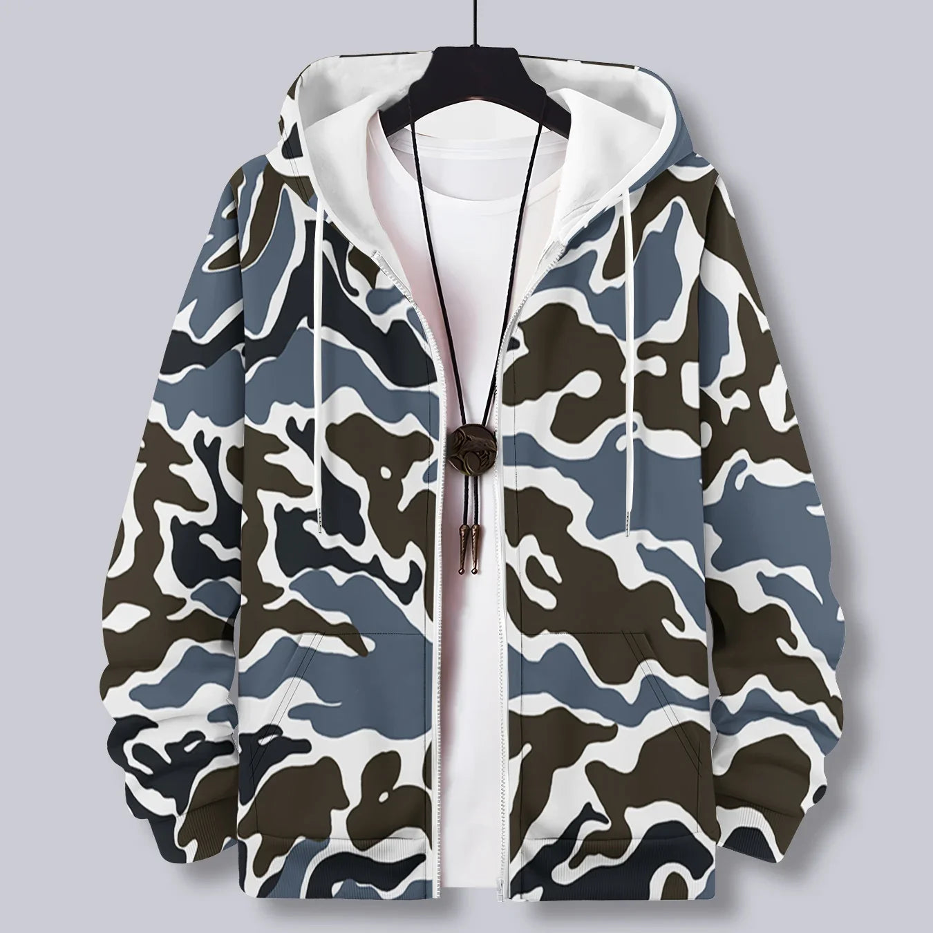 Camouflage 3d Print Zipper Hoodies Sweatshirts Men Women Unisex Hooded Oversized Hoodie Zip Up Sweatshirts Tracksuits