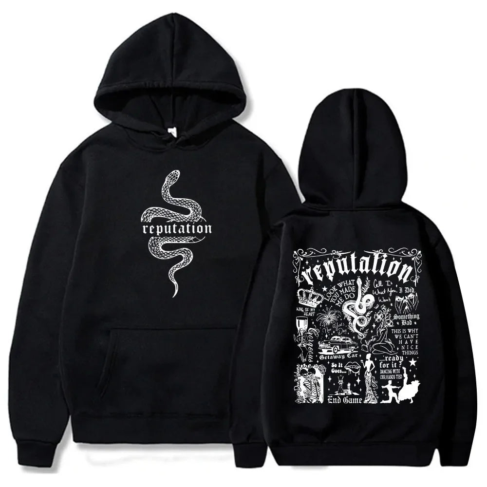 Latest Trend Code Taylor Reputation Fashion Hoodie Reputation Music Fans Love Hoodies Street Punk Style