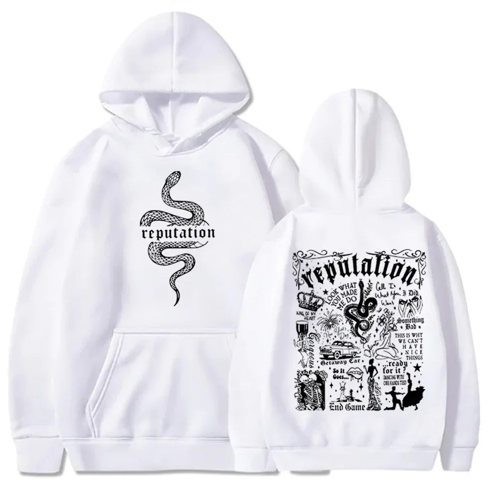 Latest Trend Code Taylor Reputation Fashion Hoodie Reputation Music Fans Love Hoodies Street Punk Style