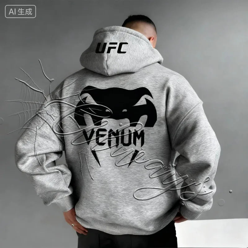 2026 New Design UFC MMA Men's and Women's Sports Fitness Fighting Training Hoodie Fashionable Retro Casual Boxing Jujutsu Hoodie